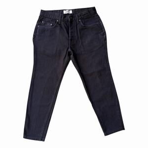 Naked & Famous Easy Guy Black Selvedge Chino Pants Mens 100% Cotton Size 31